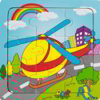 بازل Puzzle خشبي لتعليم الترتيب - 4 مجموعات للاطفا...