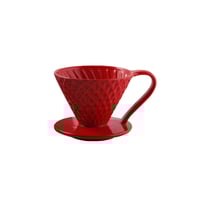 قمع لترشيح القهوة - احمر V02