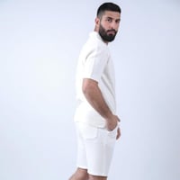 طقم ابيض T-SHIRT & SHORT