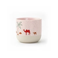 كوب سيراميك ذو نسيج جمل الصحراوي