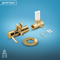 خلاط شطاف مع حامل مخفي لون ذهبي