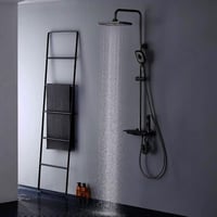 شاور مطري لون اسود 4 انظمة تحكم