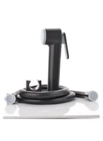 شطاف حمام لون اسود مع لي وعلاقة