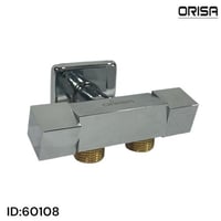 محبس زاوية مربع 1/2 بوصة لون كروم ORISA - 60108