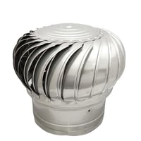 مروحة شفط مشب بدون كهرباء ستيل 304 مع غالق