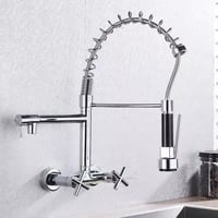 خلاط مطبخ جداري سحب لون كروم