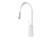 خلاط مغسلة ديكور طويل لون كروم