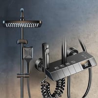 شاور مطري دجيتال لون رصاصي جديد