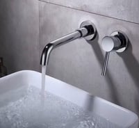 خلاط مغسلة دفن لون كروم