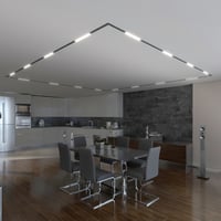 انارة مسار مغناطيسي سمارت مضاد للتوهج اضاءة خطية ث...