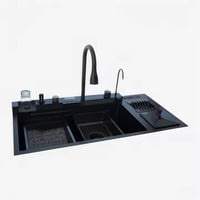 حوض مطبخ متكامل مع خلاط و باسكت حوض بمقاس كبير 100...