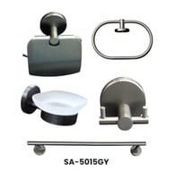 طقم اكسسورات حمام لون تيتانيوم مطفي