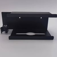 حامل مناديل مع شطاف مدمج لون اسود