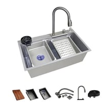 مجلي مقاس ( 82 ) مطبخ ستانلس ستيل + حماية نانو لون...