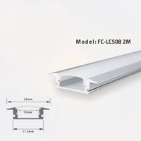 بروفايل المنيوم مجري انارة خطية 2 متر موديل FC-LC5...