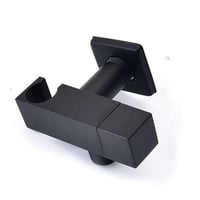 محبس زاوية اسود مع حامل شطاف مربع