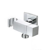 محبس زاوية كروم مع حامل شطاف مربع