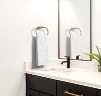 حامل مناشف ستانلس ستيل لون ذهبي