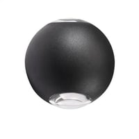 مصباح خارجي جداري مقاوم للماء لون اسود اتجاهيين