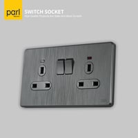 فيش 13 أمبير ثنائي 14*7 بمفتاح