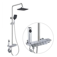 شاور مطري لون كروم لامع 4 انظمة تحكم