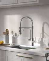 خلاط مطبخ عالي مع فلتر كروم مطفي