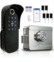 قفل باب ذكي ( كيلون باب ) بنظام تحكم وصول وكهربائي...