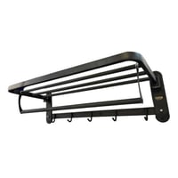 رف مناشف مع حامل لون اسود ماكة اوريسا