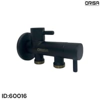 محبس زاوية مخرجيين 1/2 بوصة لون اسود ORISA - 60016