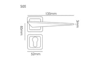 بكج 10 قطع مسكة باب مودرن لون اسود A2058