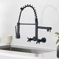 خلاط مطبخ جداري سحب لون اسود