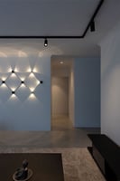 مصباح خارجي جداري مقاوم للماء لون اسود اتجاهيين