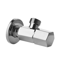 محبس زاوية شكل سداسي لون كروم