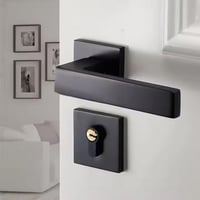 مسكة باب عريضة لون اسود مطفي 2095