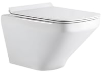 كرسي معلق بدون حواف لون ابيض لامع موديل 5909