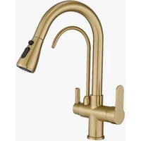 خلاط مجلي سحب مدمج فلتر التحلية ذهبي مطفي...