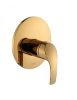 وجه خلاط مدفون خط واحد لون ذهبي