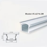 بروفايل المنيوم مجري انارة خطية 2 متر موديل FC-LC7...