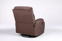 كرسي استرخاء هزاز ودوار بني مخمل – فخامة وراحة مثا...