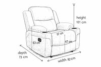 كرسي استرخاء ثابت قماش كتان يتحمل حتى 160 كيلو من...