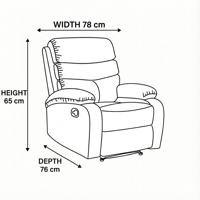 كرسي استرخاء اسود هزاز – قماش مخمل فاخر للراحة وال...