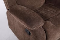 كرسي استرخاء بني ثابت بخامة كتان فاخرة – راحة وأنا...