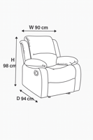 كرسي استرخاء بني ثابت بخامة كتان فاخرة – راحة وأنا...