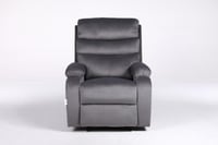 كرسي استرخاء رمادي – فخامة المخمل وراحة الجلسات ال...