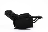 كرسي استرخاء اسود مخملي - راحة واسترخاء