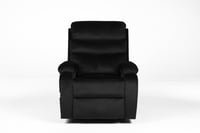 كرسي استرخاء اسود هزاز ودوار – قماش مخمل فاخر للرا...