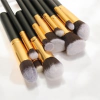 طقم فرش مكياج 10 قطع: جودة عالية لتجربة مكياج مثال...