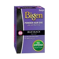 بيجين بودرة صبغة شعر لون اسود مزرق