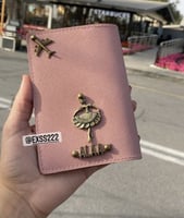 كفر جواز جلد +اسم + راقصة بالية+ طائرة