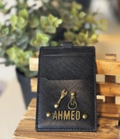 حامل بطاقة العمل + شعارين